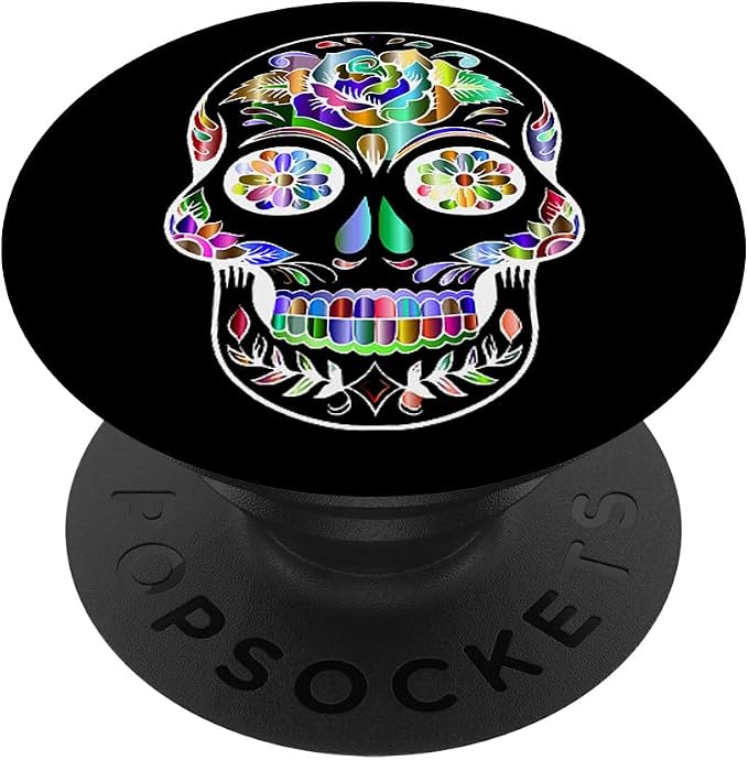 Dia De Los Muertos Pop Socket for Phone PopSockets Skull PopSockets Standard PopGrip