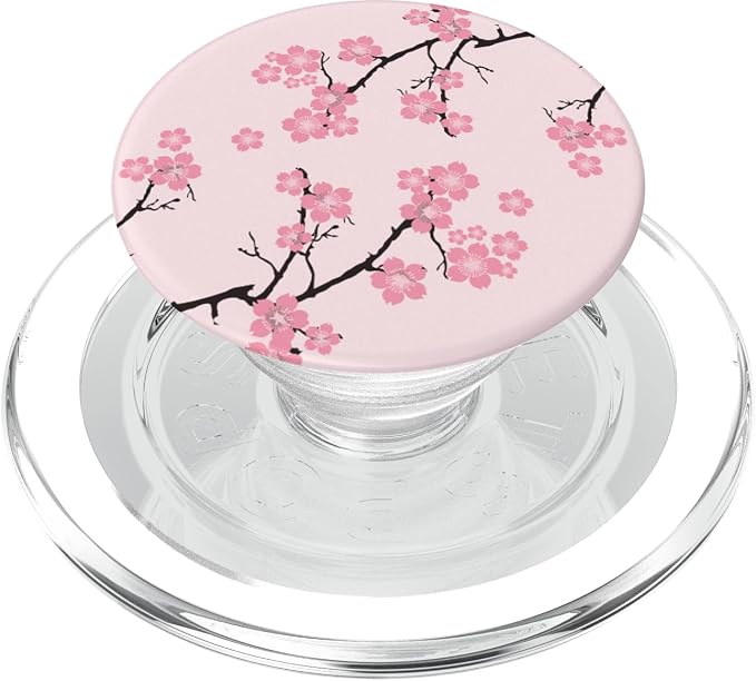 Cute Pink Cherry Blossom Tree Japanese Pastel Pink PopSockets Adhesive PopGrip