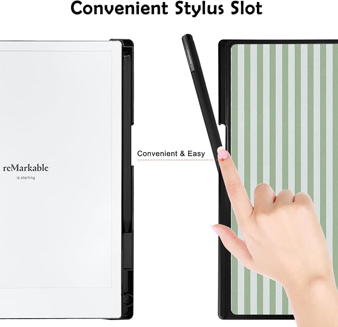 Case for Remarkable 2 Paper Tablet 10.3 2020 ReleasedLightweight and Hard Back Shell Protective Book Folio Cover with Built-in Pen HolderComes with Remarkable 2 Pen Tips.