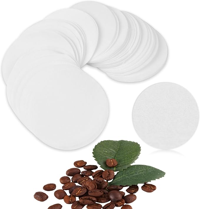 CEYAZYE 200 PCS Round Coffee Filter Paper, 56 mm Disposable Coffee Filters