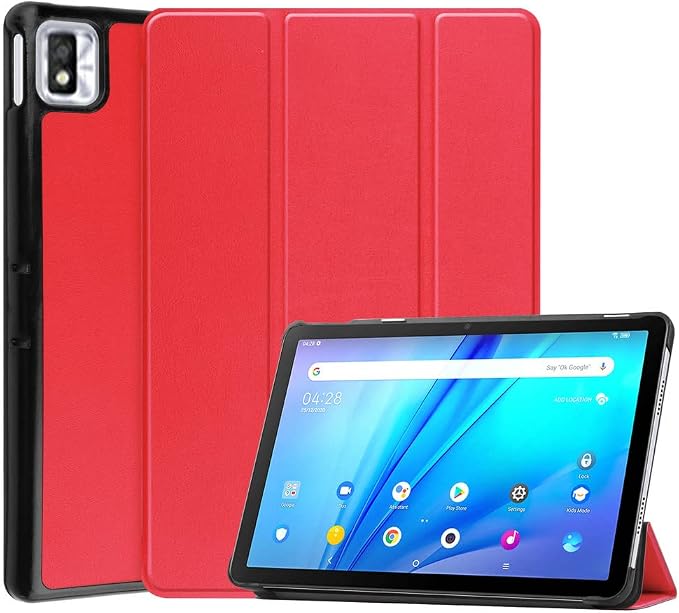 Kepuch Custer Case for TCL Tab 10s 10.1Ultra-Thin PU-Leather Hard Shell Cover for TCL Tab 10s 10.1 - Black