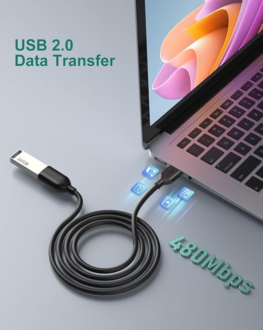 USB Extension Cable 4-Pack 6ft/2m USB 2.0 Extension Cable A Male to A Female Extender Cord for KeyboardMousePrinter-Black