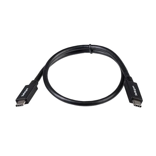 StarTech 3.3ft (1m) USB-C Cable 10Gbps 60W (3A) PD 8K 60Hz / 4K 144Hz USB-IF Certified Thunderbolt Compatible | USB-C to USB-C Thunderbolt 3 Compatible Reversible Connectors Sync and Back Up
