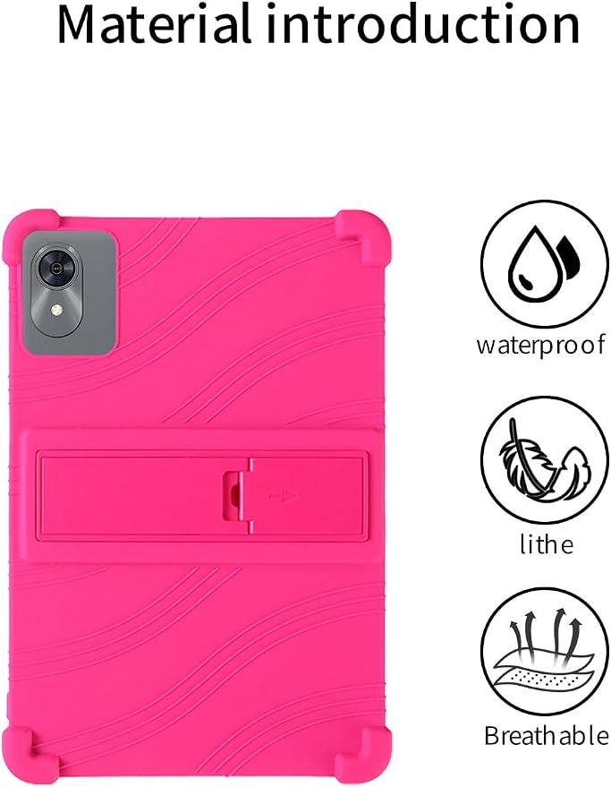 for OYEFIT T10 10.1 Inch Tablet CaseBOVUGAC Soft Silicone Adjustable Stand Shockproof Kids Friendly for OYEFIT T10 10.1 Tablet(Black)