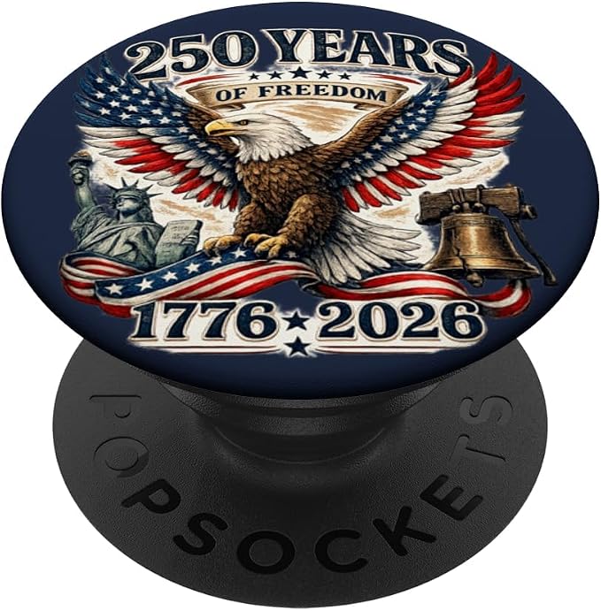 250 Years America Anniversary 250th Independence Day Freedom PopSockets PopGrip for MagSafe