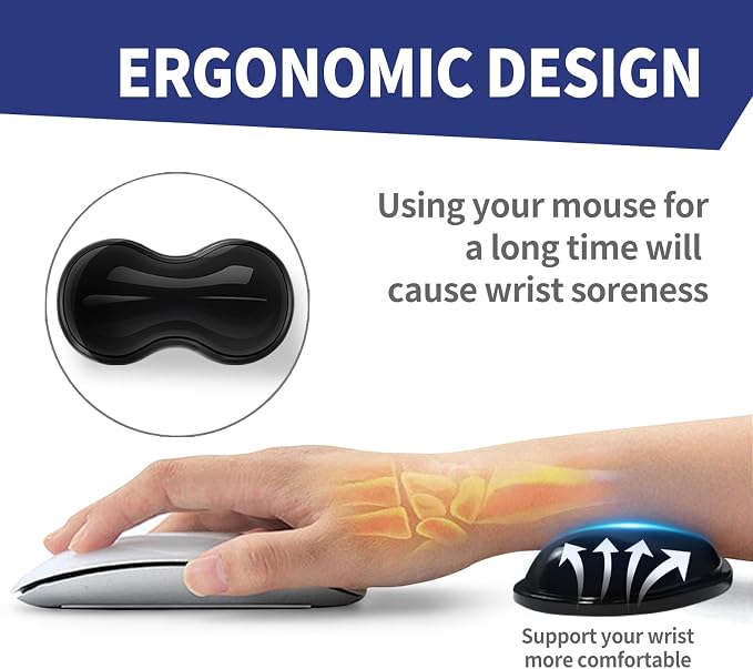 Portable Mouse Pad (8.66x11.8) with 15W Wireless Charging and Gel Wrist Rest - Foldable Travel Desk Mat Compatible with iPhone/Samsung