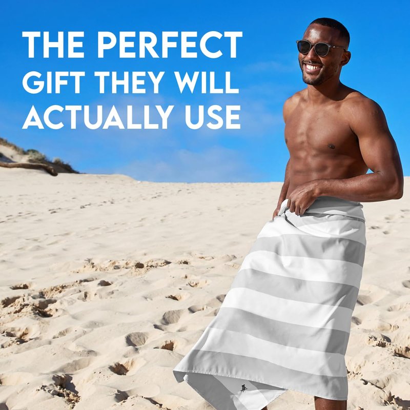 Dock & Bay Beach Towel - Quick Dry, Sand Free - Compact, Lightweight - 100% Recycled - Includes Bag - Cabana - Set E (4), Large (160x90cm, 63x35)