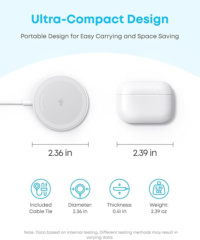 Anker Zolo Magnetic Wireless Charger &amp Anker 313 Wireless Charger (Pad)