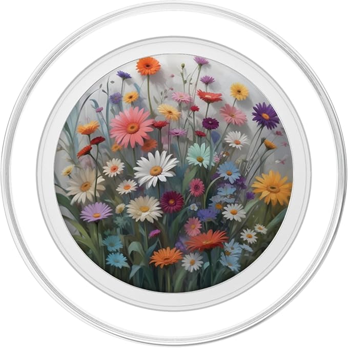 Blooming Flowers Mixed Flower Bouquet PopSockets PopGrip for MagSafe