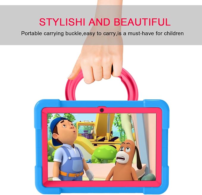 AKABEILA Compatible with Amazon Fire HD 8 2020/2022 Tablet Case，Rugged Kids Case with Stand Lightweight Shockproof Kids Friendly Tablet Cover Black