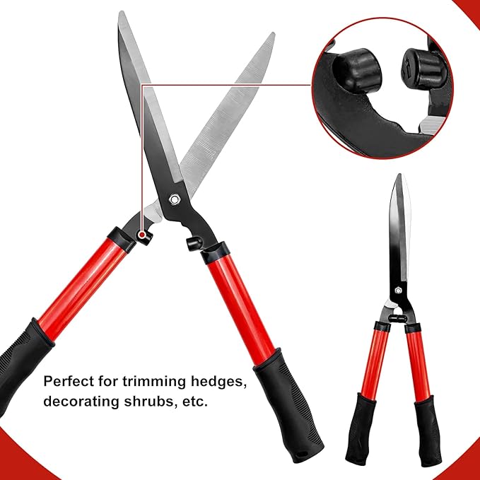 iMeshbean 3 Pieces Garden Tools Set Lopper & Pruning Shear & Tree Trimmer Pruner Ideal for Indoor & Outdoor Gardening, Branch Cutting & Plant Trimming