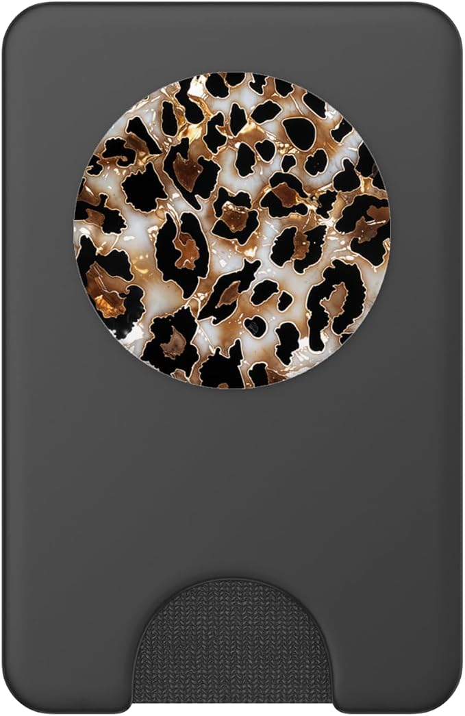Leopard Drawing Illustration Cheetah Print Pattern PopSockets Adhesive PopGrip
