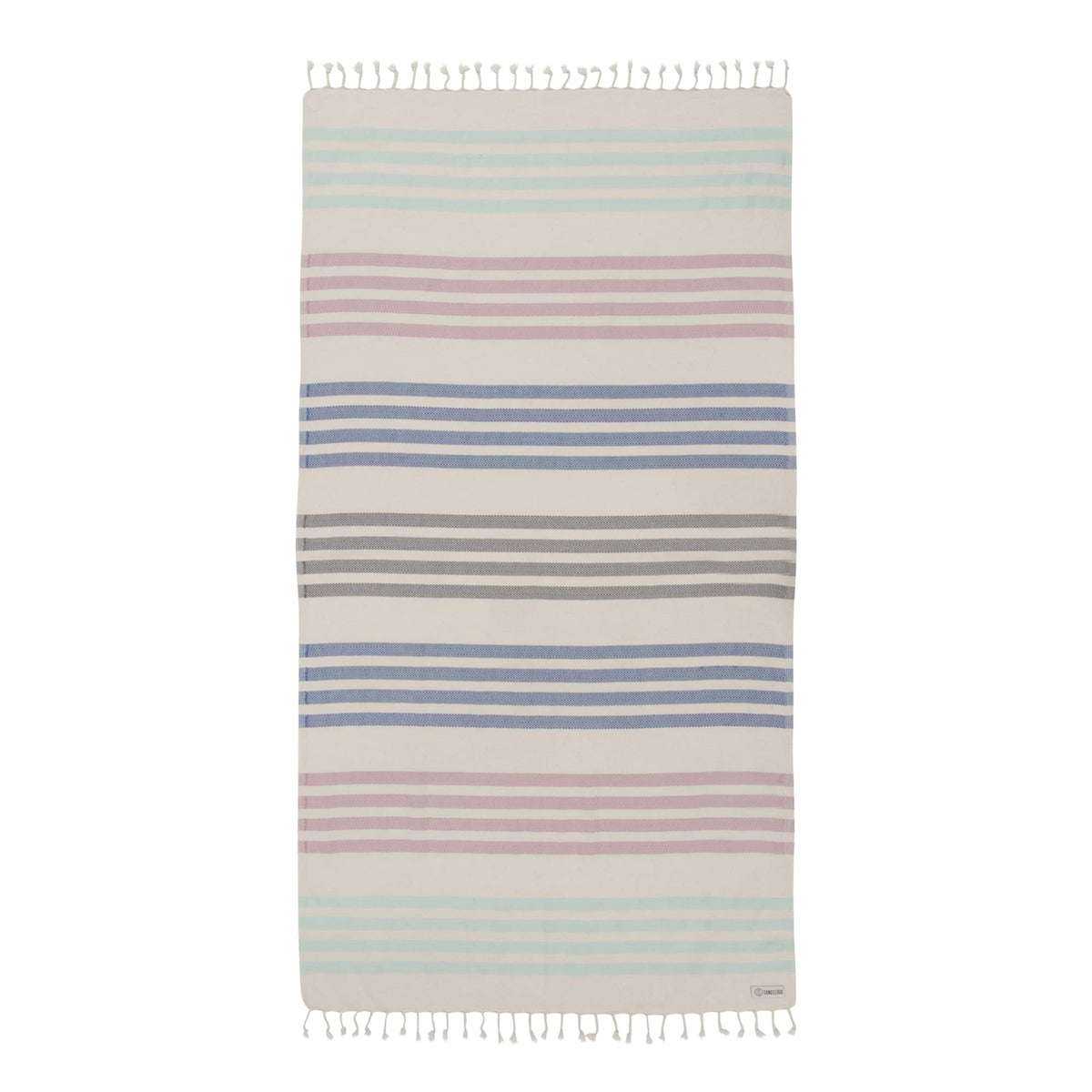 Sand Cloud Beach Towel - Sand Resistant - 100% Organic Turkish Cotton Yarn - Quick Dry Towel for Beach, Picnic, Blanket or Bath - As Seen on Shark Tank - Natu Blue