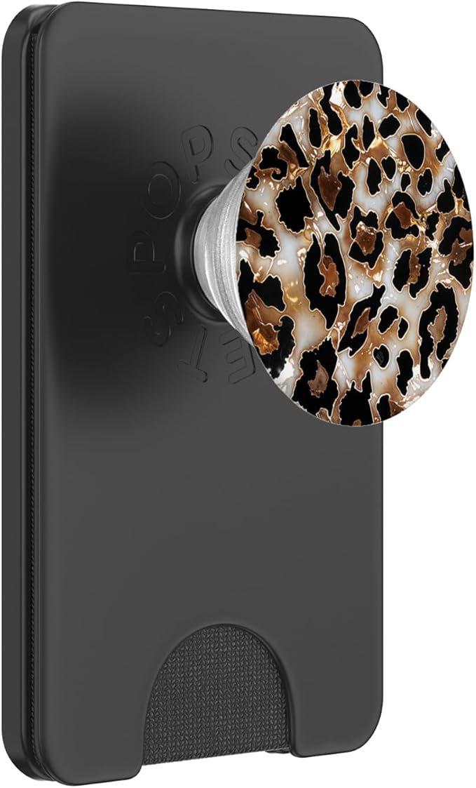 Leopard Drawing Illustration Cheetah Print Pattern PopSockets Adhesive PopGrip
