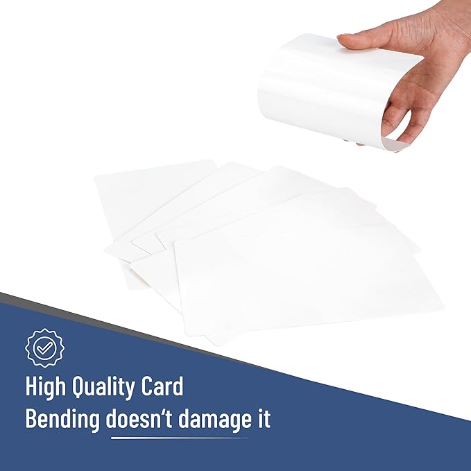 Mr. Pen- Dry Erase Index Cards, 5" x 8", 20 pcs, White, Large, Laminated, Whiteboard Cards for School, Work, Housework, Erasable Flashcards