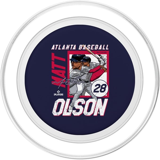 Matt Olson | Atlanta MLB Baseball Players| MLBMOL204M PopSockets PopGrip for MagSafe