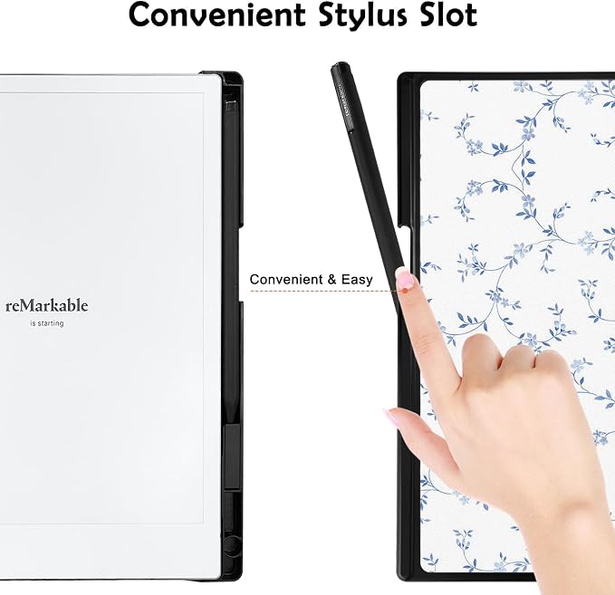Case for Remarkable 2 Paper Tablet 10.3 2020 ReleasedLightweight and Hard Back Shell Protective Book Folio Cover with Built-in Pen HolderComes with Remarkable 2 Pen Tips.