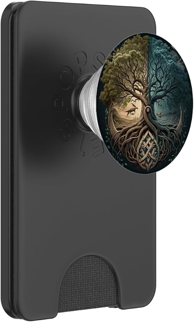 Yggdrasil Viking Tree of Life Design PopSockets Adhesive PopGrip