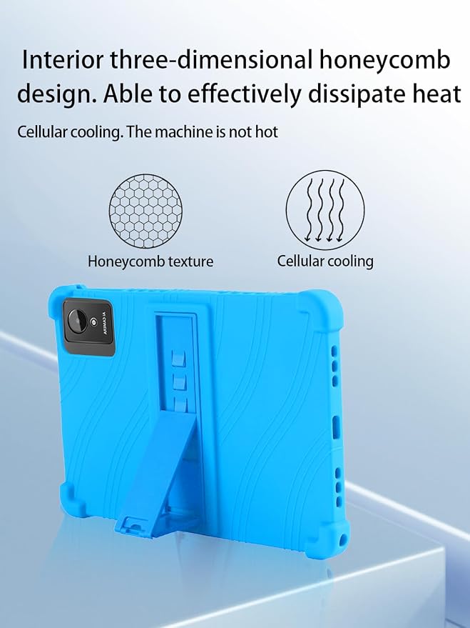 for Aobante K50 Android 15 15 Gaming Tablet10 2.5K Ultra Clear Display Tablet Model CaseSoft Silicone Adjustable Stand Cover Lightweight Kids FriendlyBlack.