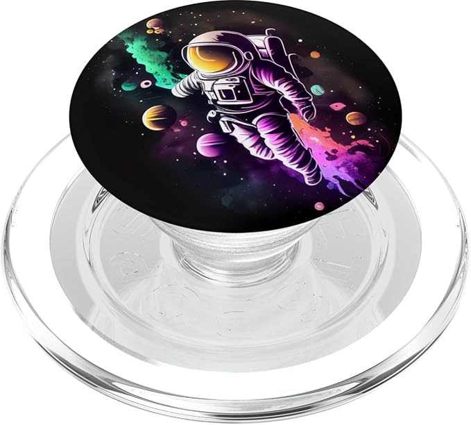 Space Astronaut and the planets PopSockets Adhesive PopGrip