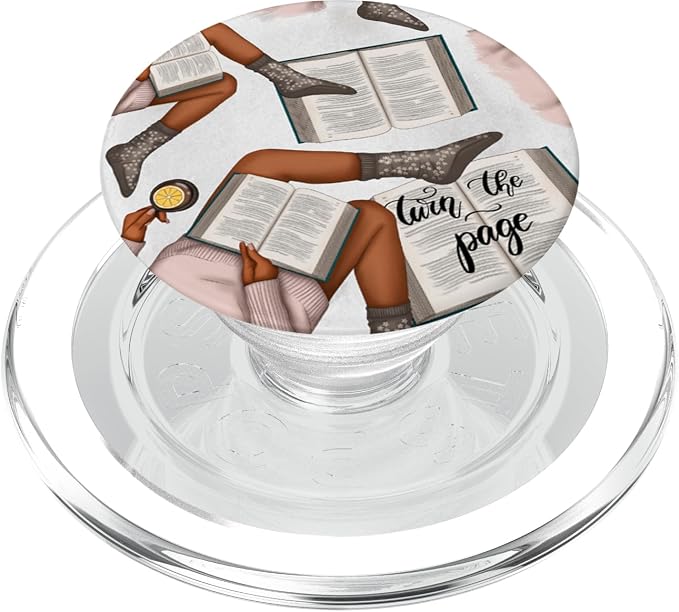Cute Book Pattern For Women And Reading Teacher With Books PopSockets Adhesive PopGrip