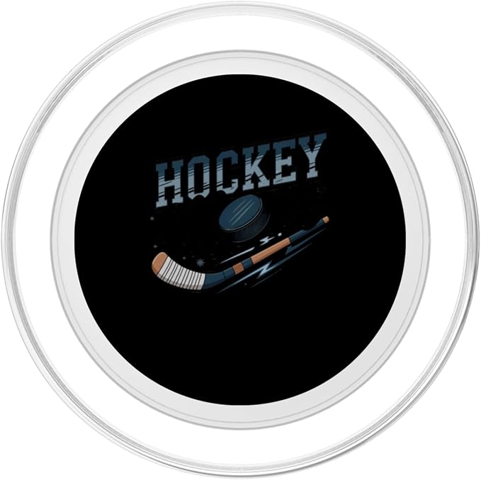 Hockey Mom Stylish Sports Parent Design PopSockets PopWallet for MagSafe