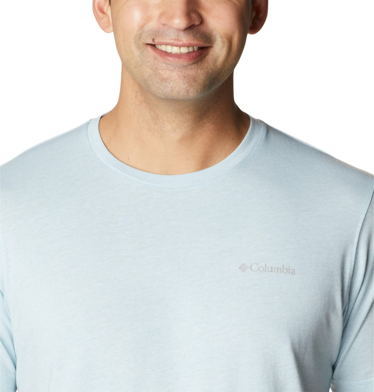 Columbia Men's Big & Tall Thistletown Hills Short Sleeve, Sky Blue Heather, X-Large B&T