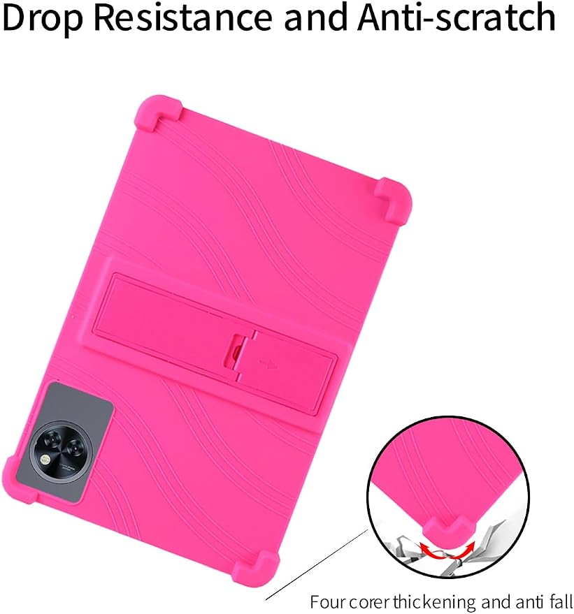 for DOOGEE Tab A9 pro+ Tablet 10.92 inch Tablet CaseBOVUGAC Soft Silicone Adjustable Stand Shockproof Kids Friendly for DOOGEE Tab A9 pro Plus 10.92 Tablet(Black)