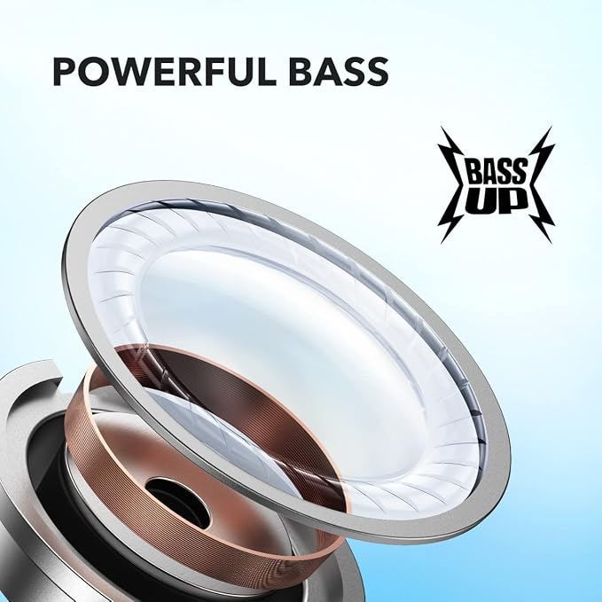 Soundcore by Anker P20i True Wireless Earbuds 10mm Drivers with Big Bass Bluetooth 5.3 30H Long Playtime Water-Resistant 2 Mics for AI Clear Calls 22 Preset EQs Customization via App