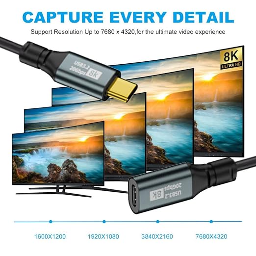 chenyang USB C to C Coiled Cable USB 3.2 Type C 90 Degree UP Angled 20Gbps PD 100W 8K@60Hz Data Fast Charging Cable 6ft