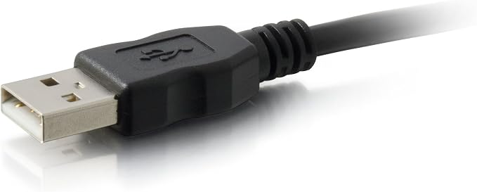 C2G 52107 USB A to A Long USB Extension Cable 6.56 Feet (2 Meters) Black (Pack of 2)