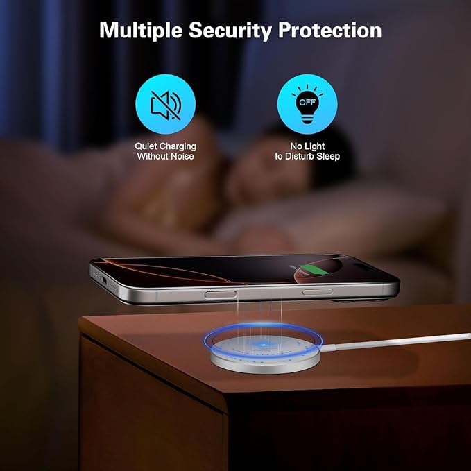 Magnetic Wireless Charger for iPhone 17 162Pack 6FT Wireless iPhone Charging Fast Mag-Safe Charger with Apple USB C Charging Block for iPhone 17 Pro max/17Air/16/15/14/13/12/11/AirPods Pro 3/2-Black