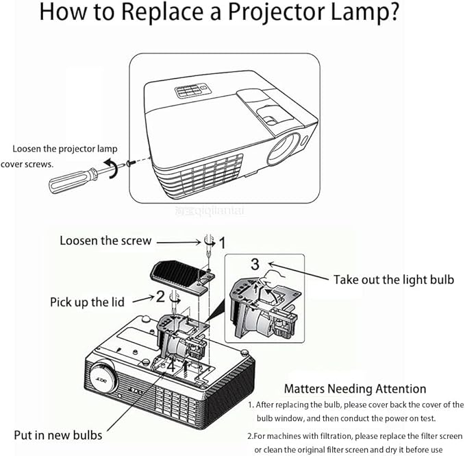 Migokrust Genuine Original Replacement Projector Lamp/Bulb with Housing for Epson V13H010L89 ELP-LP89 Projector-(OEM Bulb Inside)