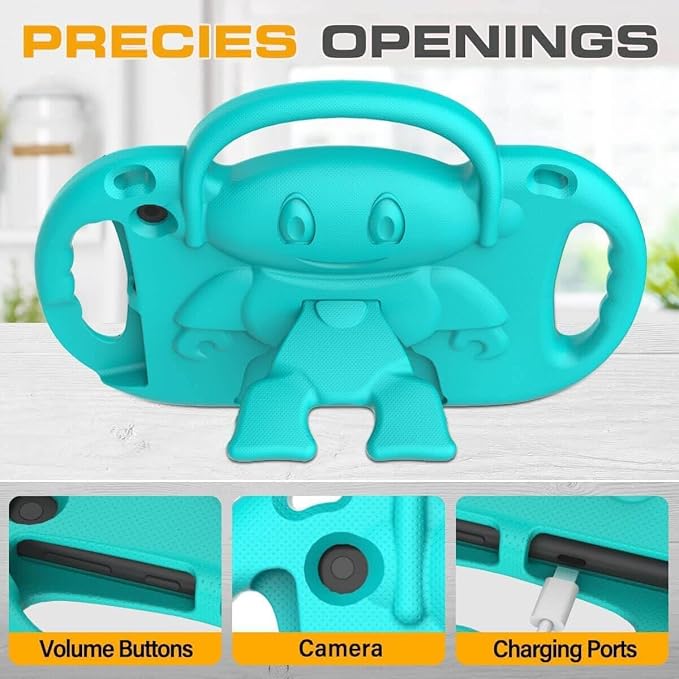 Kid-Proof Case for 8 Inch Tablet(12th/10th Generation 2024/2022/2020 Release) - Durable Shockproof Protective Cover with Shoulder Strap for 8 Plus Tablet Not for iPad Samsung Tablet Black