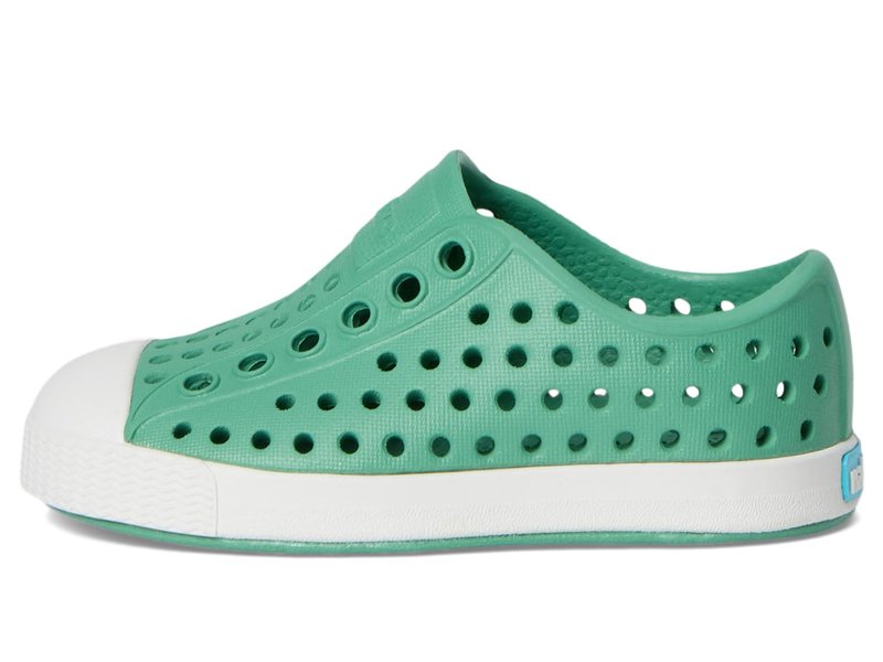 Native Shoes Unisex-Kids Jefferson Sneakers, Alpine Green/Shell White, 3 Little Kid