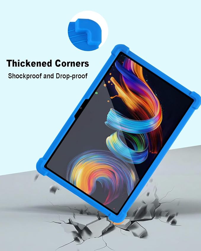 Tablet Case for TCL Nxtpaper 11 Plus Soft Silicone Case with Adjustable Stand Shockproof Protective Cover for TCL Nxtpaper 11 Plus 11.5 inch. (Black)