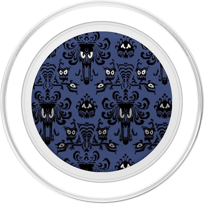 Spooky Wallpaper Halloween Pattern Purple PopSockets PopGrip: Swappable Grip for Phones &amp Tablets PopSockets Adhesive PopGrip