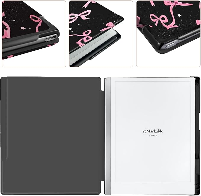Case for Remarkable 2 Paper Tablet 10.3 2020 ReleasedLightweight and Hard Back Shell Protective Book Folio Cover with Built-in Pen HolderComes with Remarkable 2 Pen Tips.