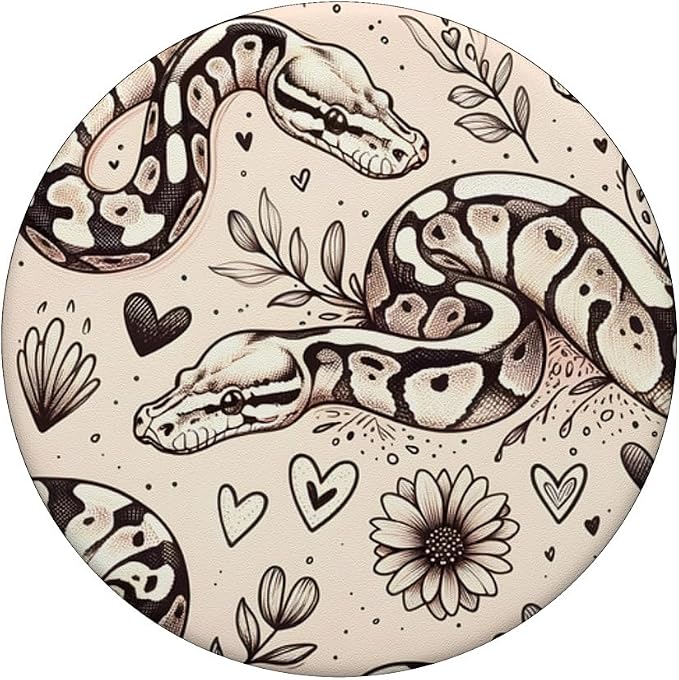 Snake Pattern Ball Python PopSockets PopGrip for MagSafe