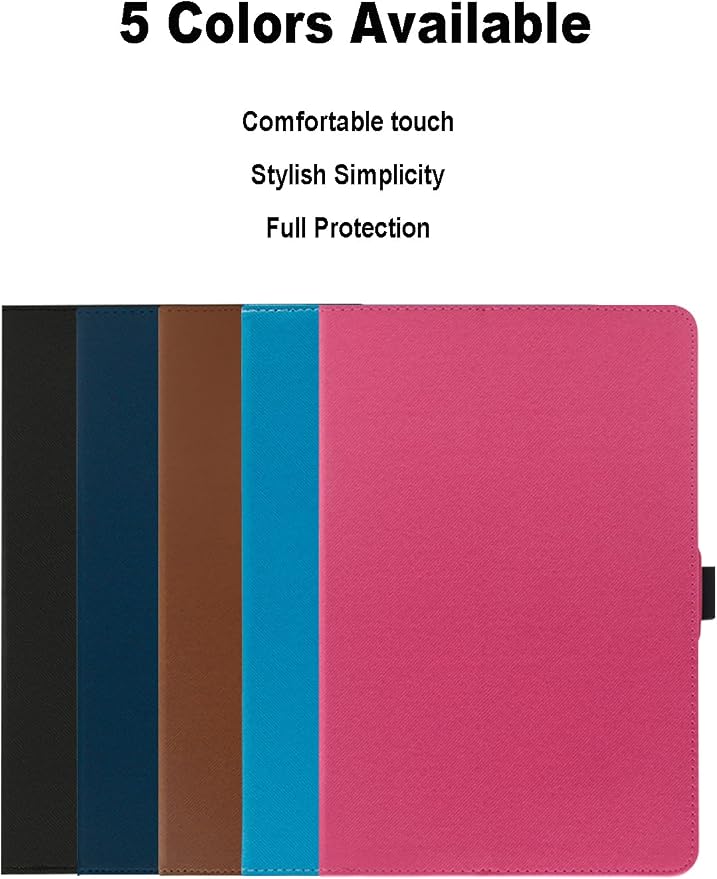 Case for TCL Tab A1 Plus 12.2 inch TCL Tab A1 Plus Tablet Case Folding Stand Protective Cover with Pencil Holder and Wrist Strap Full Protection. (Black)