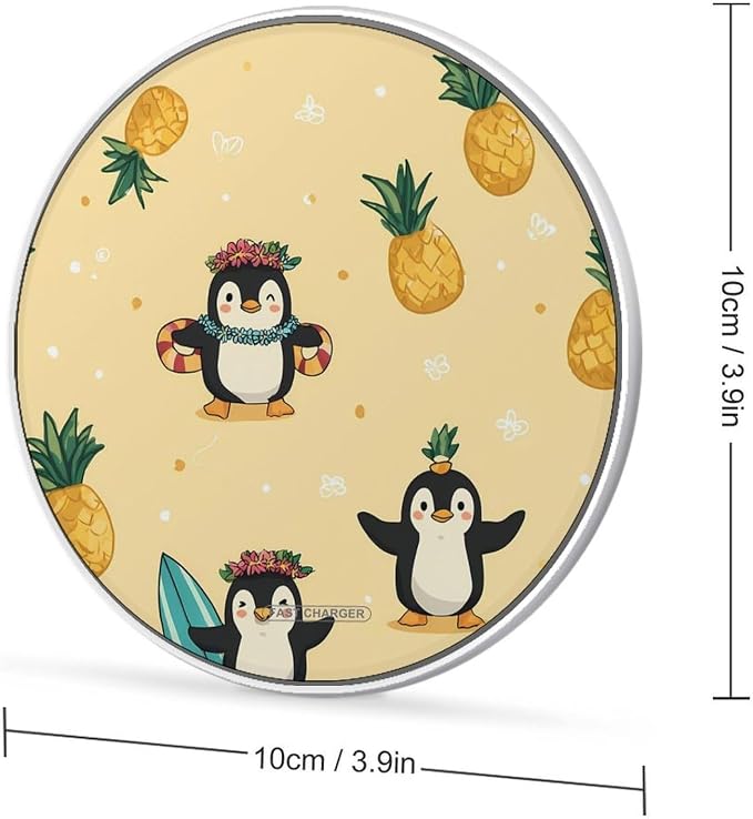 Cute Penguins Wireless Charger Portable Charging Pad | LightweightAll Smartphone