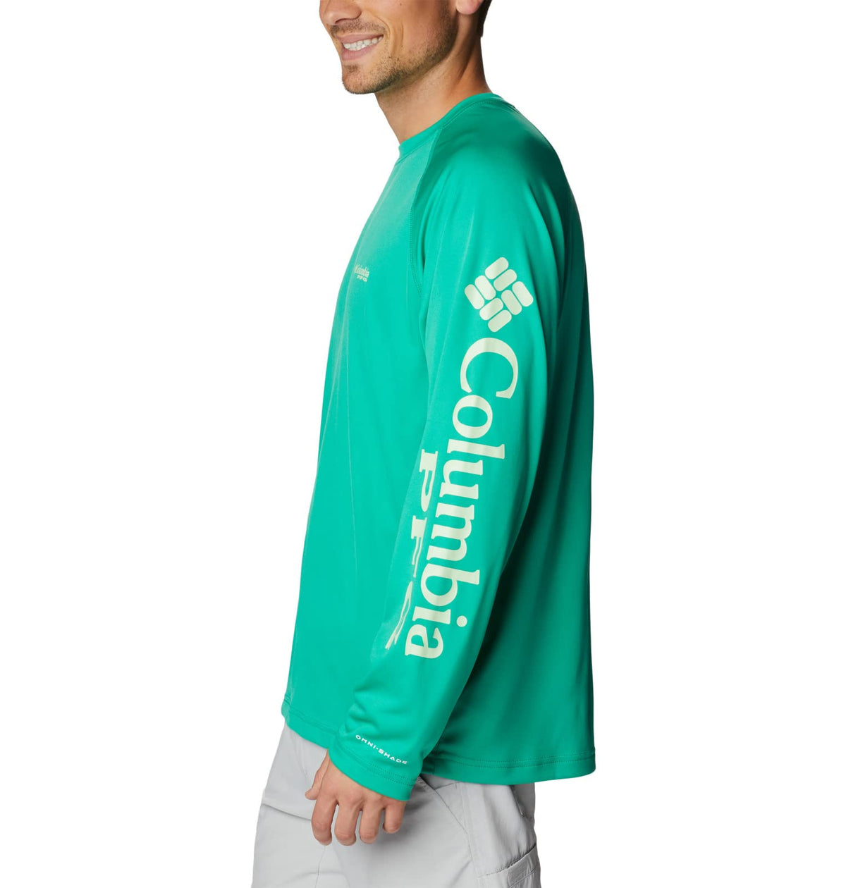 Columbia Men's Terminal Tackle Long Sleeve Shirt, Circuit/Key West Logo, 3X Tall