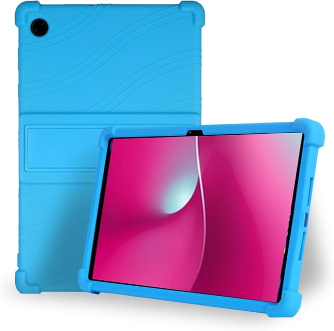 Case for T-Mobile Revvl Tab 2 10.1-InchCompatible with T-Mobile Revvl Tab 2 Android Tablet–Soft Silicone Protective Cover with Kickstand Shockproof Drop-Resistant Business-Style Stand(Black)