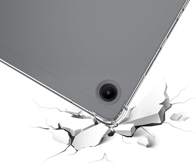 for Samsung Galaxy Tab A11+ Tablet Case Scratch-Resistant Back Shockproof Slim Advanced Airbag Drop Protection Crystal Clear Tablet Case for Galaxy Tab A11 Plus 11 [Clear]