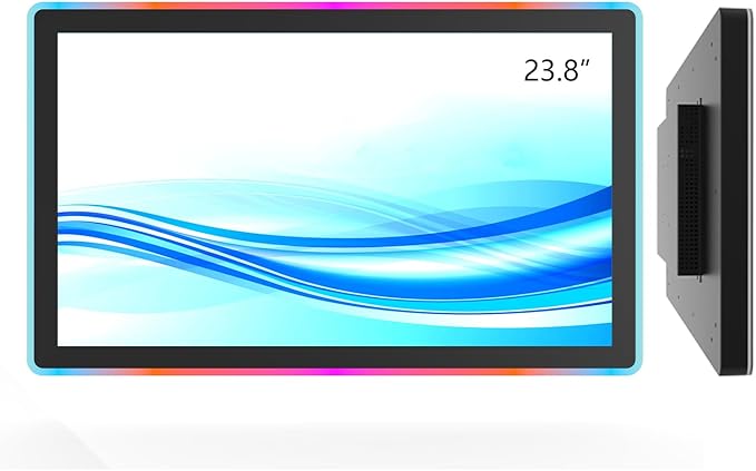 GreenTouch 23.8 Inch LED-Framed Touch Monitor Industrial LCD Monitor for Automated Information System, Gaming Machine