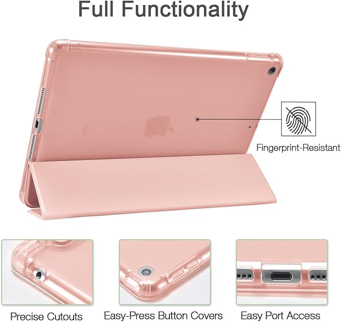 JOYLAND Blue Turtle for iPad Air 11 Inch M3(2025)/M2 (2024)Air 5th/4th Generation Case 2022/2020 10.9 Inch with Pencil Holder-Trifold Stand Protective Cover with Soft TPU BackBlack