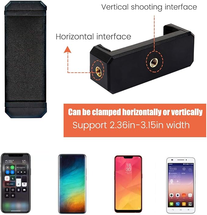 Ajustable Tripod with Cellphone Holder Overhead Phone Mount Table Top Teaching Online Stand for Live Streaming and Online Video and Food Crafting Demo Drawing Sketching Recording