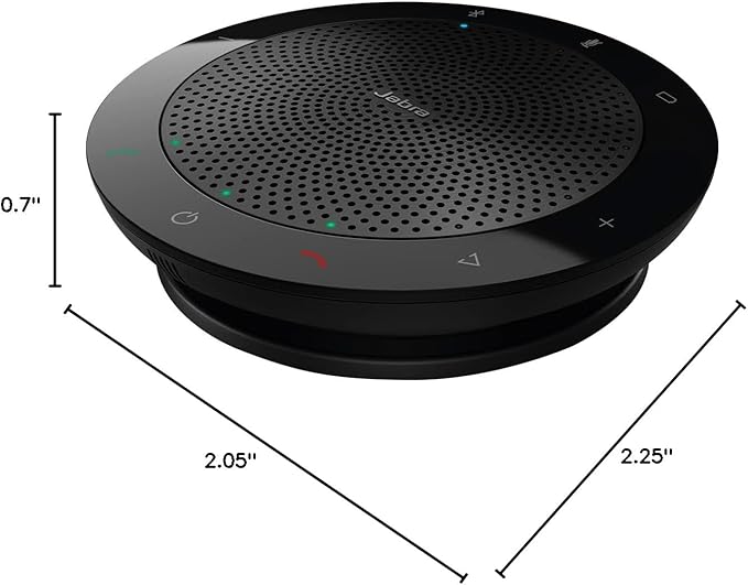 Jabra Speak 510 UC Wireless Bluetooth Speakerphone – Outstanding Sound Quality, Portable Conference Speaker for Holding Meetings Anywhere - Certified for Zoom & Google Meet