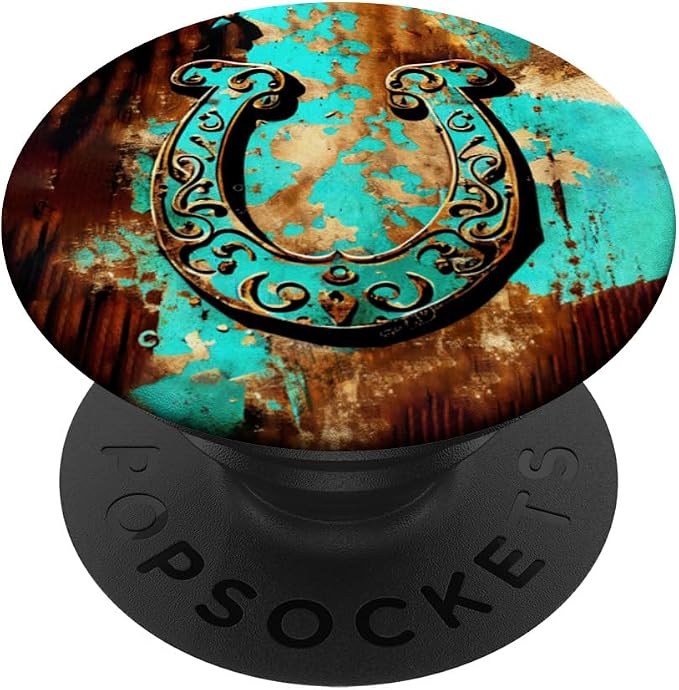 Horseshoe Rustic Vintage Western PopSockets Standard PopGrip