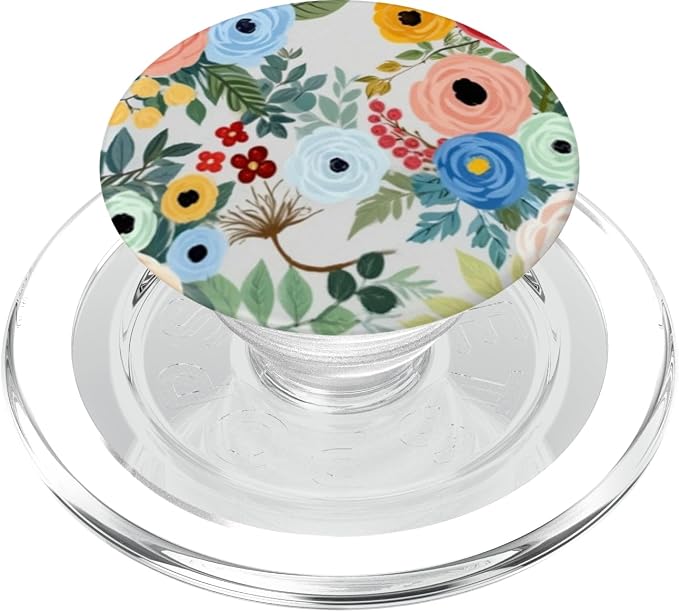 Pastel Floral Bouquet Pattern PopSockets Adhesive PopGrip